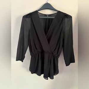 Aritzia Babaton Alexander 100% Silk Blouse XS